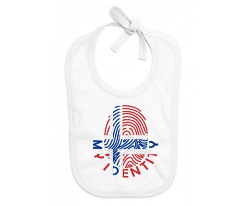 Bavoir bébé personnalisé Empreinte My Identity Île Bouvet