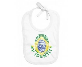 Bavoir bébé personnalisé Empreinte My Identity Brésil