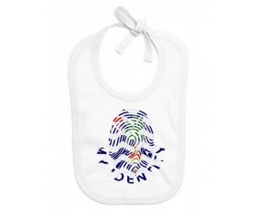 Bavoir bébé personnalisé Empreinte My Identity Territoire britannique de l'océan Indien
