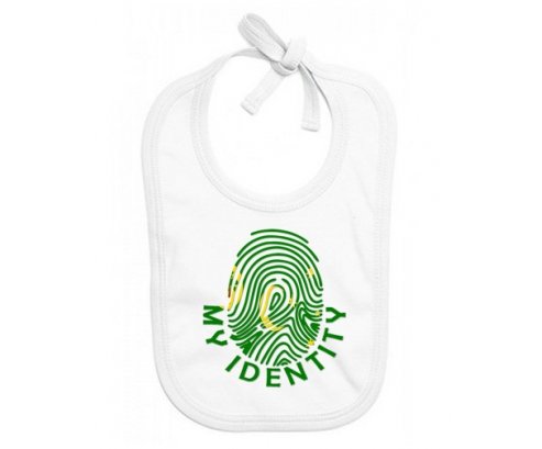 Bavoir bébé personnalisé Empreinte My Identity Îles Cocos