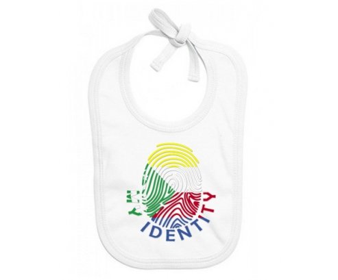Bavoir bébé personnalisé Empreinte My Identity Comores