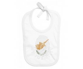 Bavoir bébé personnalisé Empreinte My Identity Chypre