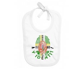 Bavoir bébé personnalisé Empreinte My Identity Dominique