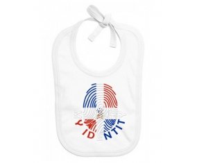 Bavoir bébé personnalisé Empreinte My Identity République Dominicaine