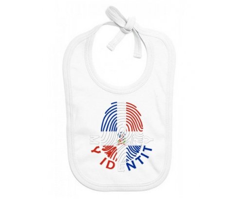Bavoir bébé personnalisé Empreinte My Identity République Dominicaine