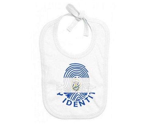 Bavoir bébé personnalisé Empreinte My Identity Le Salvador