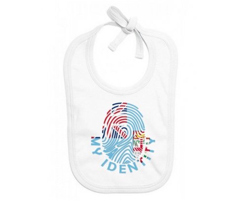 Bavoir bébé personnalisé Empreinte My Identity Fidji