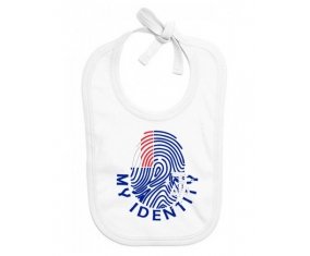 Bavoir bébé personnalisé Empreinte My Identity Terres australes françaises