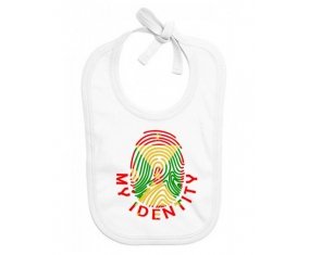 Bavoir bébé personnalisé Empreinte My Identity Grenade