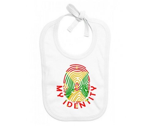 Bavoir bébé personnalisé Empreinte My Identity Grenade