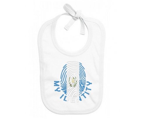 Bavoir bébé personnalisé Empreinte My Identity Guatemala