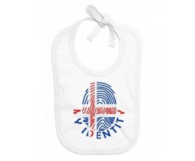 Bavoir bébé personnalisé Empreinte My Identity Islande
