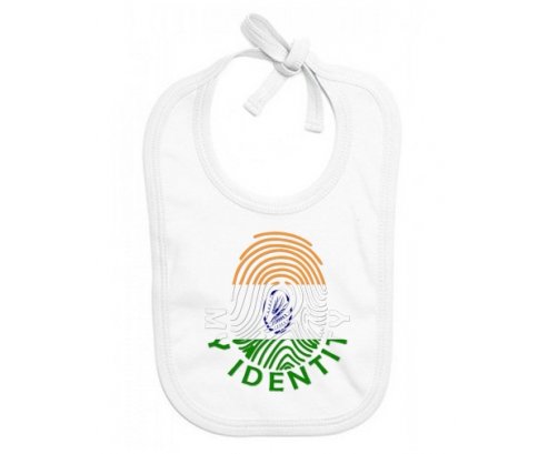 Bavoir bébé personnalisé Empreinte My Identity Inde