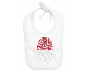 Bavoir bébé personnalisé Empreinte My Identity Indonésie