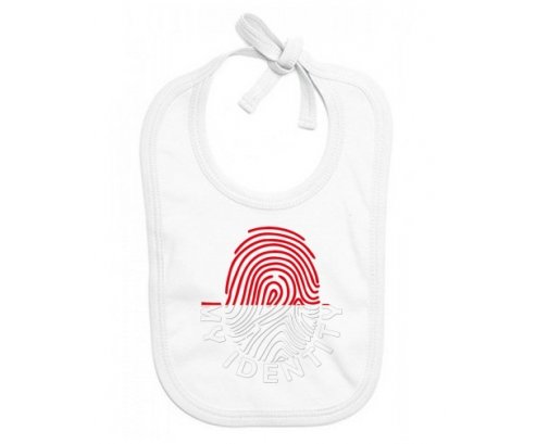 Bavoir bébé personnalisé Empreinte My Identity Indonésie