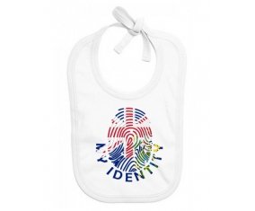 Bavoir bébé personnalisé Empreinte My Identity Îles Pitcairn