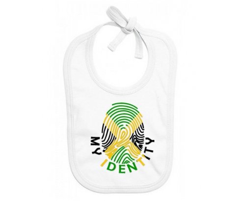 Bavoir bébé personnalisé Empreinte My Identity Jamaïque