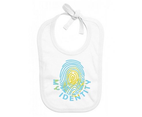 Bavoir bébé personnalisé Empreinte My Identity Kazakhstan