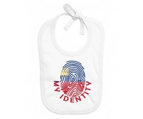 Bavoir bébé personnalisé Empreinte My Identity Liechtenstein