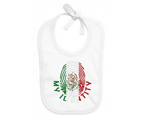 Bavoir bébé personnalisé Empreinte My Identity Mexique