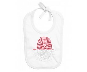 Bavoir bébé personnalisé Empreinte My Identity Monaco