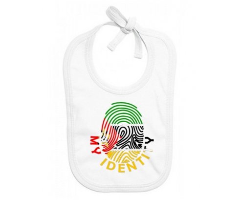 Bavoir bébé personnalisé Empreinte My Identity Mozambique