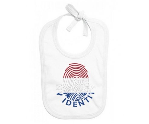 Bavoir bébé personnalisé Empreinte My Identity Pays-Bas