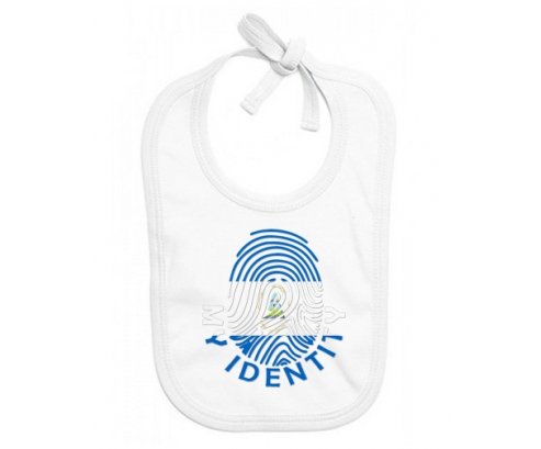 Bavoir bébé personnalisé Empreinte My Identity Nicaragua