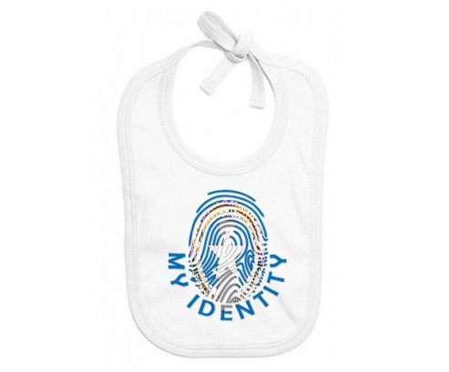 Bavoir bébé personnalisé Empreinte My Identity Corée du Nord