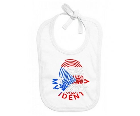 Bavoir bébé personnalisé Empreinte My Identity Porto Rico