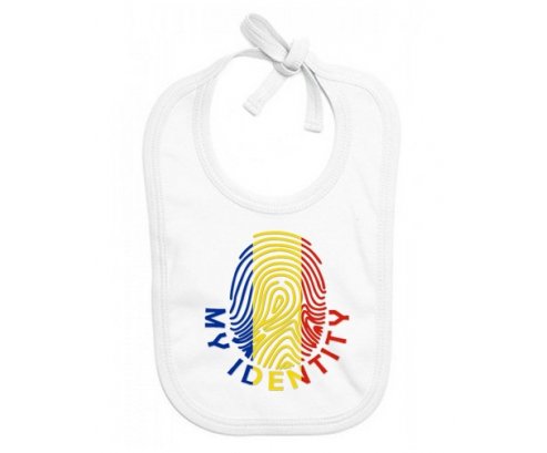 Bavoir bébé personnalisé Empreinte My Identity Roumanie
