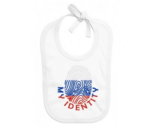 Bavoir bébé personnalisé Empreinte My Identity Russie
