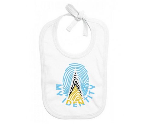 Bavoir bébé personnalisé Empreinte My Identity Sainte-Lucie