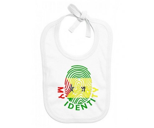 Bavoir bébé personnalisé Empreinte My Identity Sao Tomé et Principe