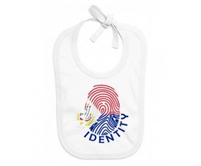 Bavoir bébé personnalisé Empreinte My Identity Sint Maarten