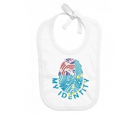 Bavoir bébé personnalisé Empreinte My Identity Tuvalu