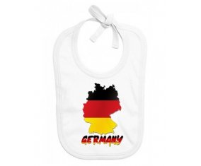 Bavoir bébé personnalisé Germany maps
