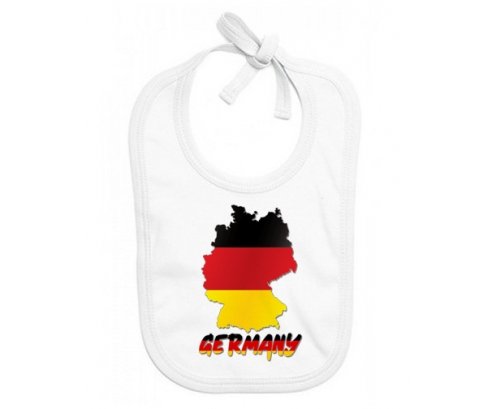 Bavoir bébé personnalisé Germany maps