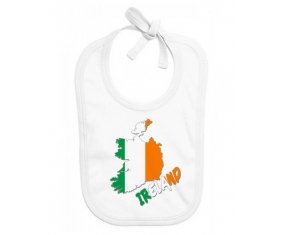 Bavoir bébé personnalisé Ireland maps