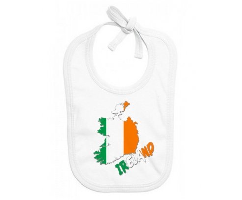 Bavoir bébé personnalisé Ireland maps