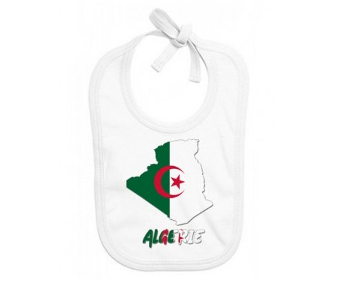 Bavoir bébé personnalisé Algerie maps