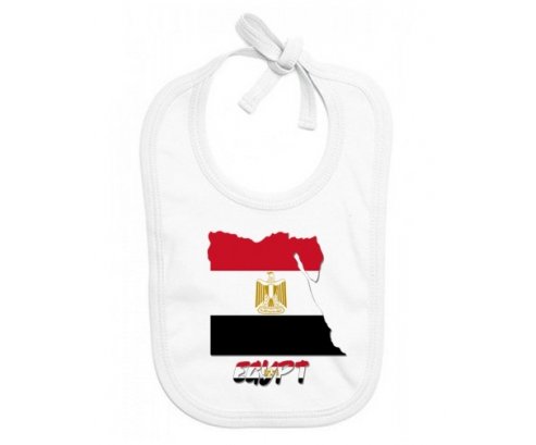 Bavoir bébé personnalisé Egypt maps