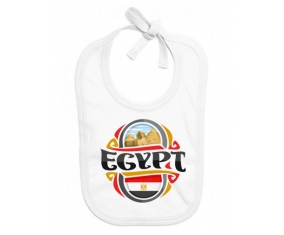 Bavoir bébé personnalisé Flag Egypt design