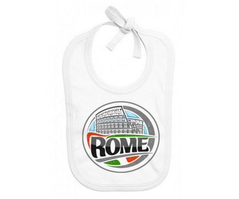 Bavoir bébé personnalisé Ville de Rome