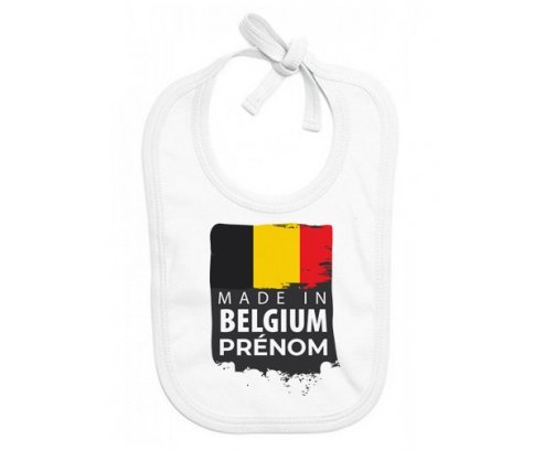 Bavoir bébé personnalisé Made in Belgium design 1