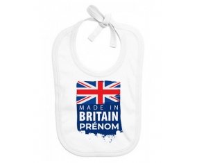 Bavoir bébé personnalisé Made in Britain design 1