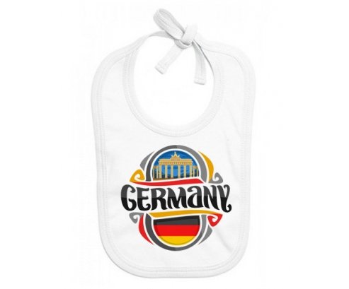 Bavoir bébé personnalisé Flag Germany