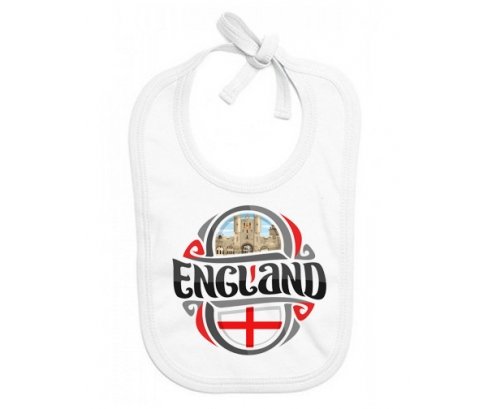 Bavoir bébé personnalisé Flag England