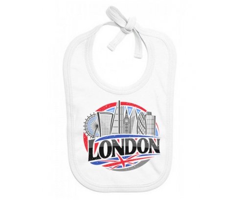 Bavoir bébé personnalisé Ville de London