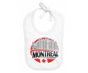 Bavoir bébé personnalisé Ville de Montreal